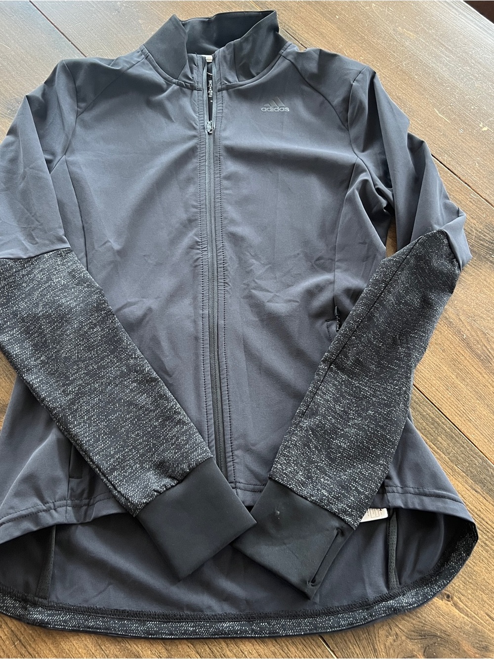 Adidas Women’s Black Full-Zip Athletic Jacket-xs